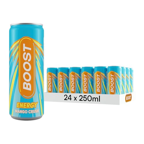 Boost Mango Crush Energy Drink, 24 Pack, 250ml Cans